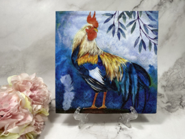 Ti flair haan met blauw servet nr 528