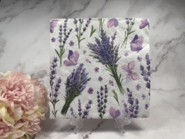 Lavendel en vlinders servet nr HM030