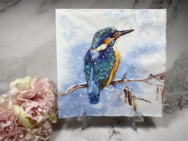 IHR winter ijsvogel servet nr H016
