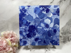 IHR blauwe bloemen servet nr H284