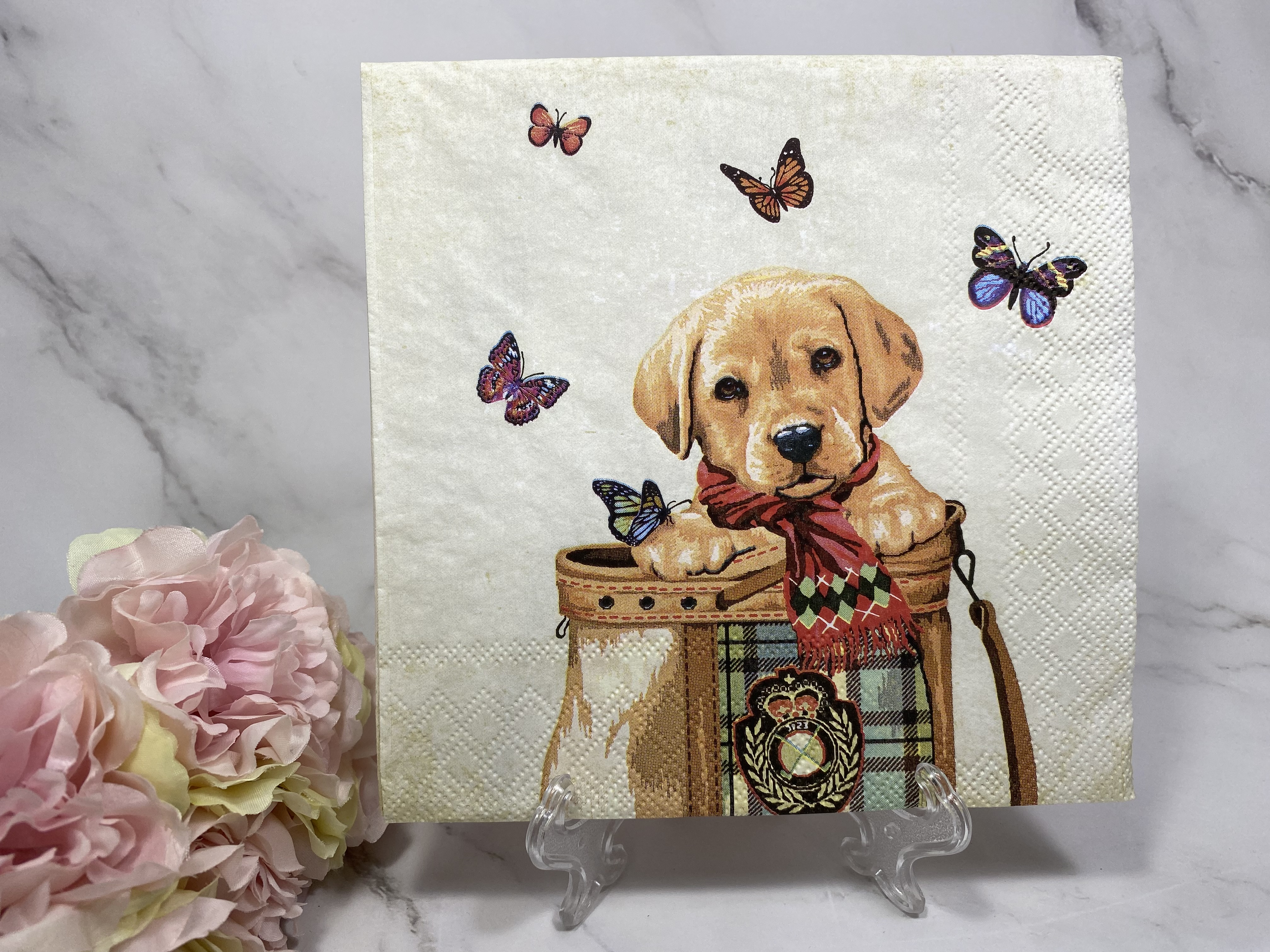 Ambiente hond in tas servet nr HM531