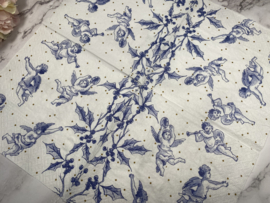 Delfts blauw engeltjes servet nr H706