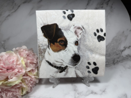 Jack Russel hond knutsel servet nr 463