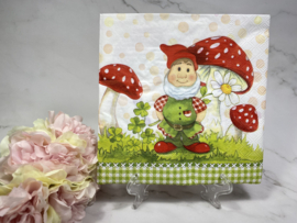 Ambiente paddenstoelen / kabouters servet nr HM109