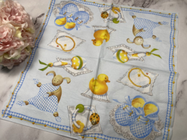 Ambiente blauw baby servet HB126
