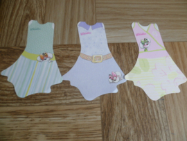 Diddl 3x jurk/2x spiegel/4x tasjes blaadjes pakket