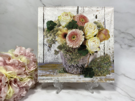 Ambiente bloemen in pot servet nr 384
