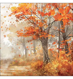Herfst bomen knutsel servet nr 406