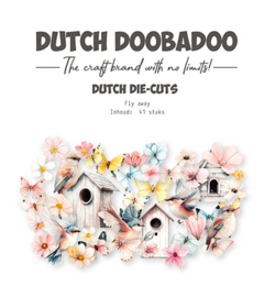 Dutch Doobadoo DDBD collage Die-cuts Fly away