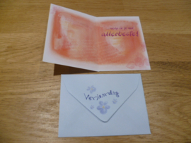 Diddlina en schildpad mini kaart : voor je verjaardag! met enveloppe
