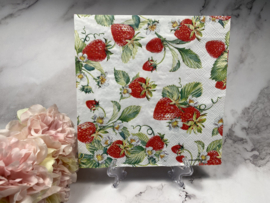 Ambiente aardbeien servet nr H189
