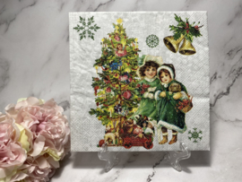 Ambiente Kerst servet nostalgisch nr 666