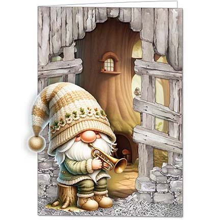 Gnomes adventures 01  art journaling card making