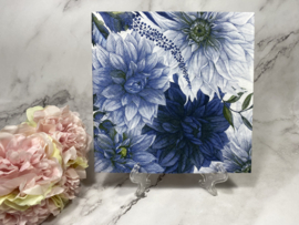 Ti flair blauwe dahlia servet nr H409