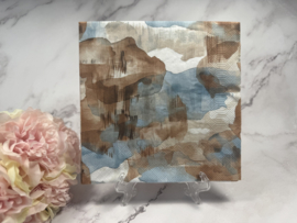 Abstract watercolour knutsel servet nr HM160