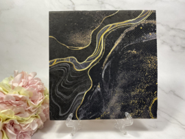 Ambiente marble zwart servet nr 553