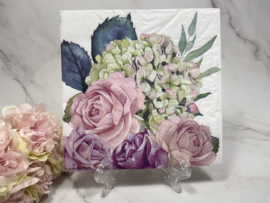Ambiente hortensia en rozen servet nr H513