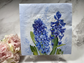 IHR Blauwe hyacint servet nr H19