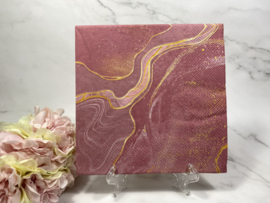 Ambiente marble roze servet nr H532