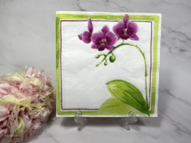 Orchidee knutsel servet nr H21B