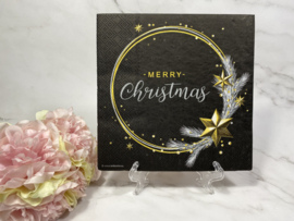 Merry Christmas knutsel servet  nr HM298