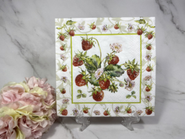 Ambiente aardbeien servet nr H150