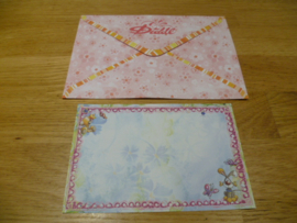 Pimboli en Bibombl verzamel 1 velletje briefpapier + 1 enveloppe