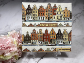 IHR grachten huisjes Amsterdam servet nr H218A