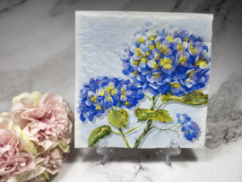 IHR blauwe hortensia servet nr M219A