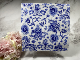 Ambiente Delfts blauw bloemen servet nr H16