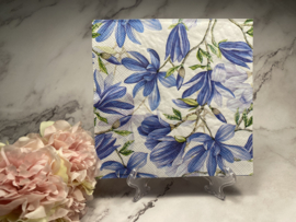 Ambiente blauwe magnolia servet nr H42