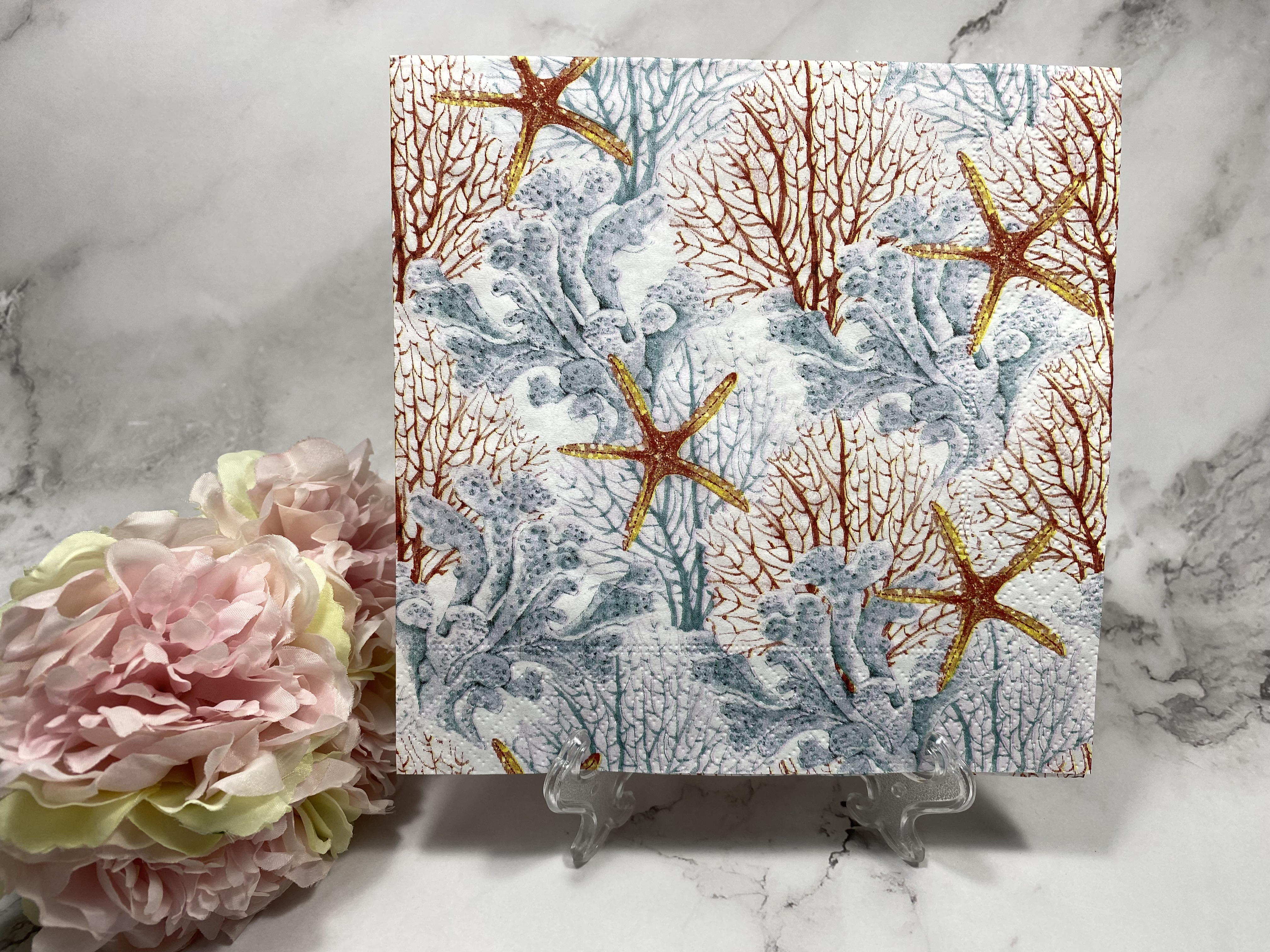 Paper design  koraal servet nr HMZ9