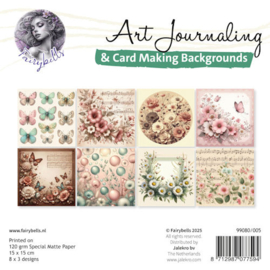 Fairybells Art journaling en card making  backgrounds set 5