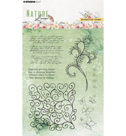 Studio light siliconen stempel achtergrond vlinders