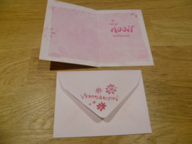 Diddlina mini kaart : Jij bent mijn liefste vriend! met enveloppe