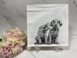 Paper en design 2 dalmatiërs servet nr 340