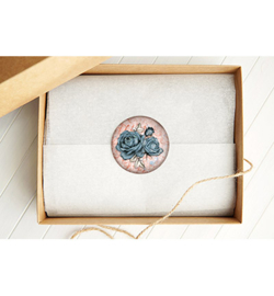Studio light Vintage bloem stickers op rol 100 pcs