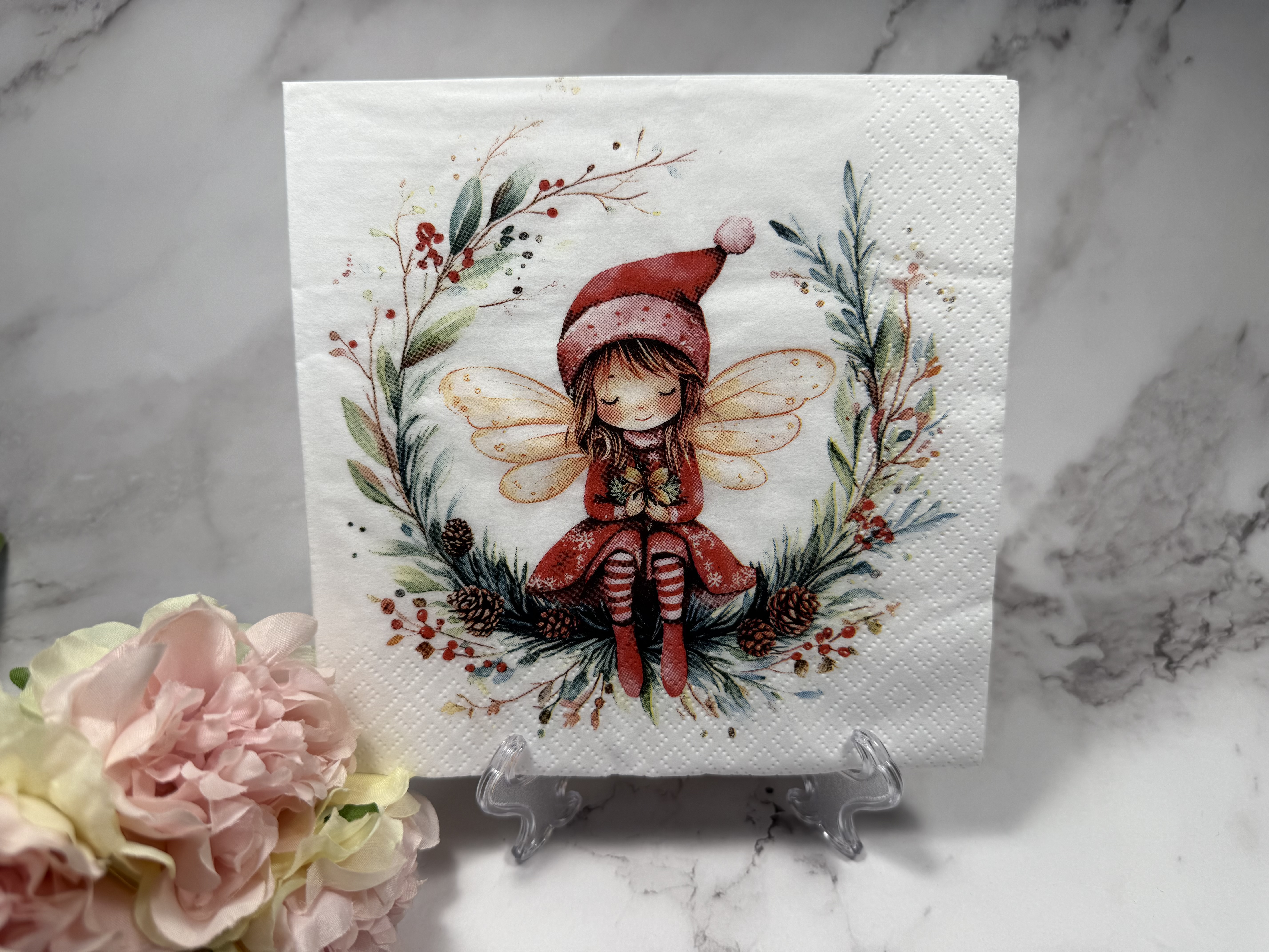 Ti flair Kerst elfje servet nr KHM1