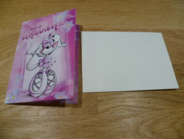 Diddlina mini kaart : voor je verjaardag ! met enveloppe