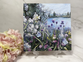 Ambiente bloemen bij meer servet nr M418