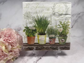 Kruiden plantjes knutsel servet nr HM299