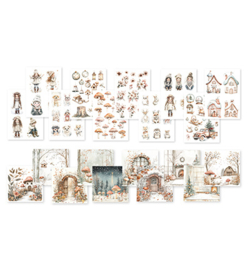 Dutch Doobadoo DDBD Collage paperset Winter wonderland papier set