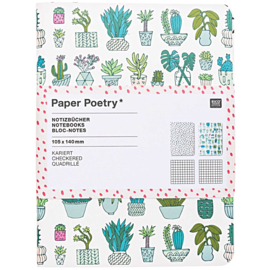 2 notitie boekjes cactus set A6