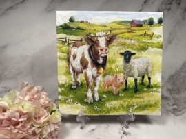 Ambiente  boerderij dieren servet nr HM515