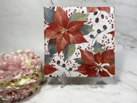 Ambiente Kerst ster plant servet  nr H297