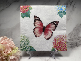 Ambiente vlinder / hortensia servet nr M179