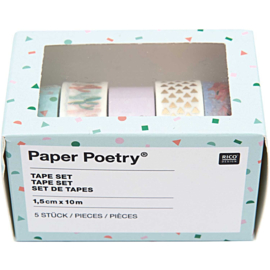 5 delig Washi Tape set flamingo