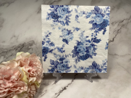Ambiente Delfts blauw rozen servet nr H308A