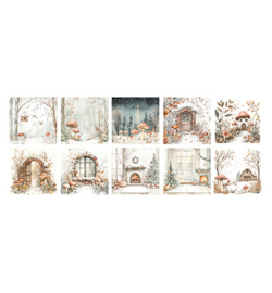 Dutch Doobadoo DDBD Collage paperset Winter wonderland papier set