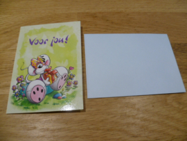 Diddlina mini kaart : voor jou! met enveloppe